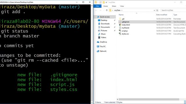 Lecture 4 : How to ignore files from from added in Git repository смотреть онлайн
