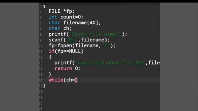 C Program to count number of lines in a given text file смотреть онлайн