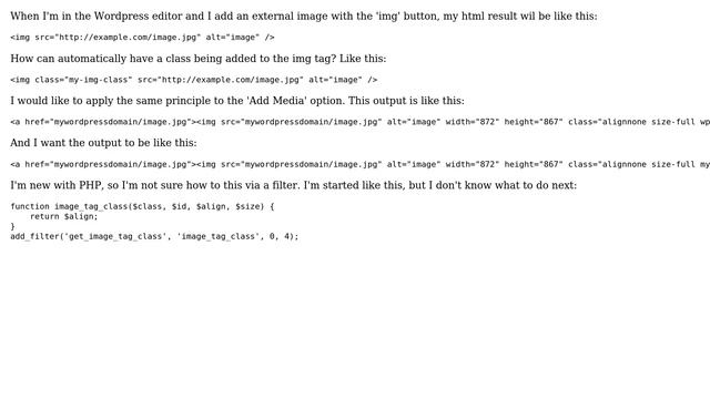 Wordpress: How to add a class to the attachment images? смотреть онлайн