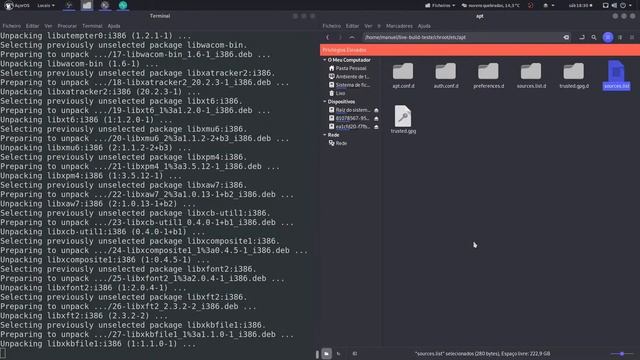 Debian live-build construir uma iso de teste do AçorOS смотреть онлайн