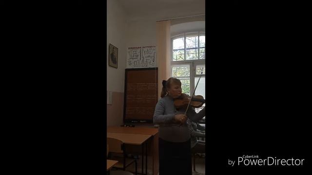 Александра Арестова. И.С. Бах - Allegro из концерта для скрипки E-dur. Б. Годар - Первое огорчение