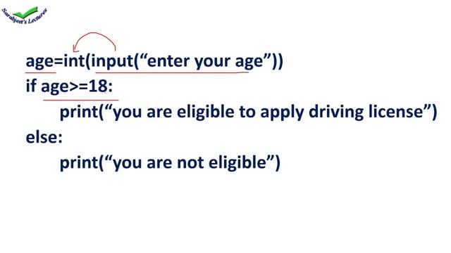 python program to check can you apply for driving license or not using if else statement / python смотреть онлайн