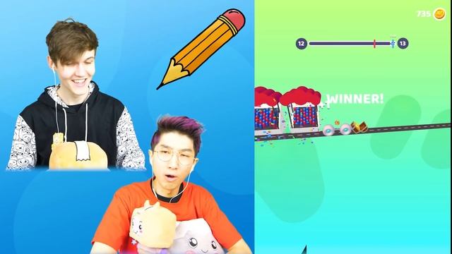 Can We Go NOOB vs PRO vs HACKER In DRAW CAR 3D!? (ALL LEVELS!) смотреть онлайн