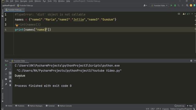 TypeError dict object is not callable - Solved смотреть онлайн
