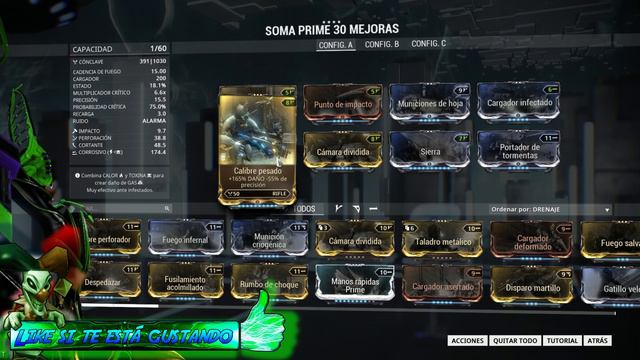 PERFECT BUILDS | Soma Prime | Críticos Rojos | 4 formas | Español смотреть онлайн