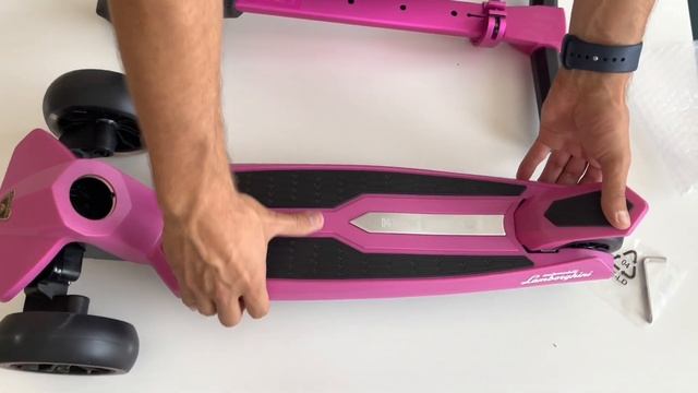 Детский самокат kick n roll Lamborghini распаковка unboxing смотреть онлайн