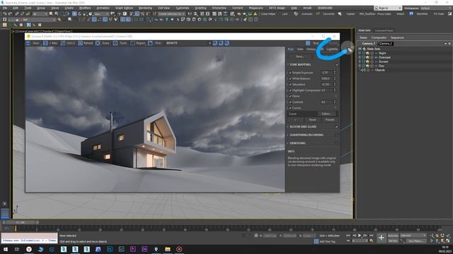 Настройка освещения в экстерьере | Sets State и LightMix в 3Ds Max 2020 и Corona Render 9 смотреть онлайн