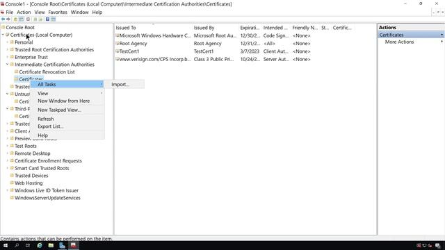How to Manage Certificates using the Microsoft Management Console смотреть онлайн