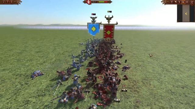 The Immortals (Infernal Ironsworn) VS Peak Gate Guard (Hammerers). Total War Warhammer 3 смотреть онлайн