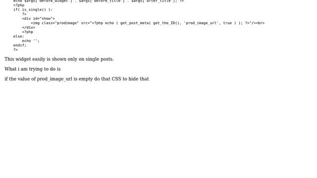 Wordpress: Want to make A CSS if meta key value is empty смотреть онлайн