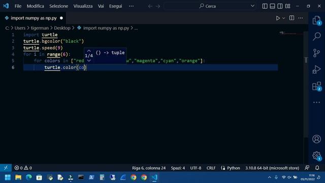 Python Turtle - Square Spire Tutorial | code programming смотреть онлайн
