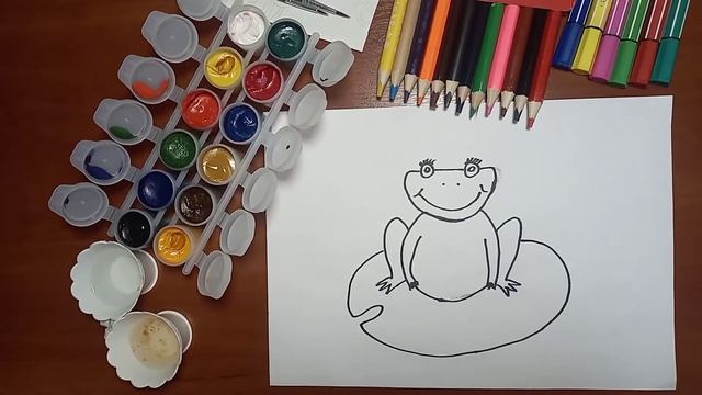 how to draw a simple frog/как нарисовать несложную лягушку/如何畫一隻簡單的青蛙 смотреть онлайн