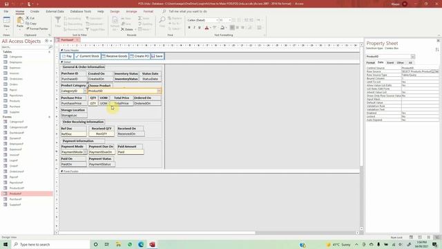 How to Make POS in Microsoft Access Part 16 | VBA Coding for Purchase Order Form смотреть онлайн