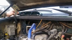 УАЗ патриот. установка воздухозаборника печки