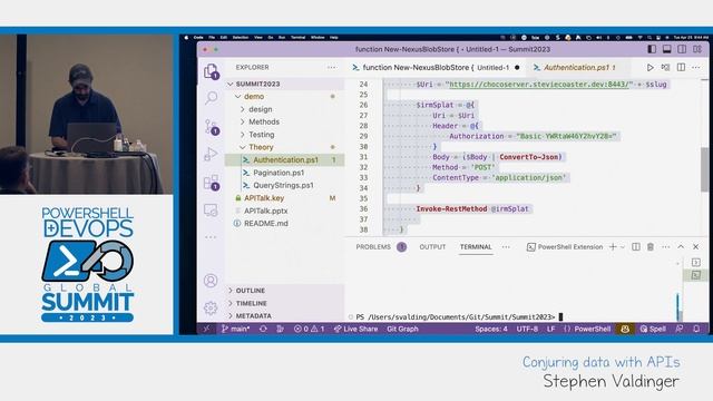 PowerShell Summit 2023: Conjuring data with APIs by Stephen Valdinger смотреть онлайн