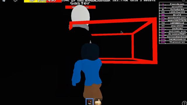 Играю против гастера в Undertale Mania of The Underground роблокс смотреть онлайн