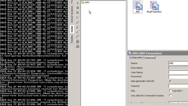 TIBCO BusinessEvents - JMS Queue Sender to BE смотреть онлайн