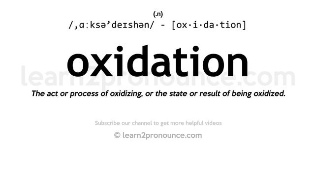 Pronunciation of Oxidation | Definition of Oxidation смотреть онлайн