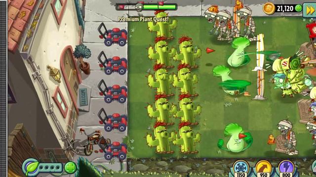 PLANTS VS ZOMBIES 2 PLAY WITH CACTUS 2 EASY WALKTHROUGH смотреть онлайн