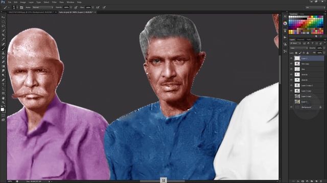 Very Old Photo Restoration Work in Photoshop tutorial смотреть онлайн