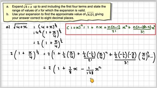 Using the binomial theorem to estimate a square root смотреть онлайн