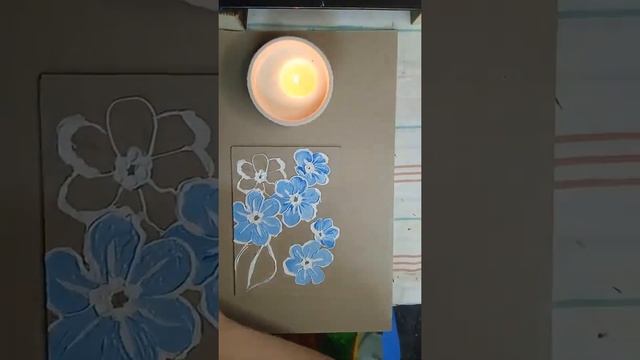 Картина незабудки цветы #живопись #oilpainting #paintingflowers #картина смотреть онлайн