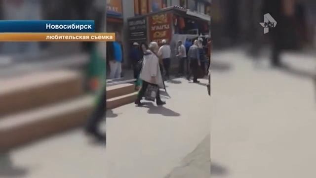 Боксёрский поединок на рынке. Новосибирск смотреть онлайн