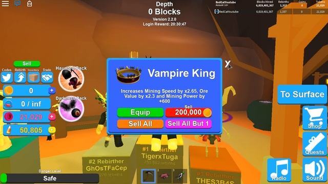 ВЕЩИ САМОГО СИЛЬНОГО ИГРОКА В МИРЕ. МАЙНИНГ СИМУЛЯТОР РОБЛОКС | Mining Simulator roblox | + КОДЫ смотреть онлайн