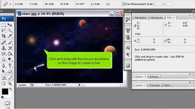 How to take measurements in PhotoShop - Adobe Photoshop Tutorials смотреть онлайн