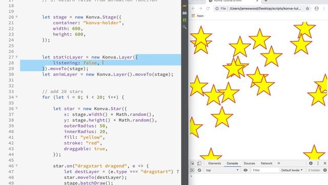 KonvaJS Tutorial, Part 8 - Miscellaneous Performance Optimizations смотреть онлайн