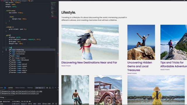 Responsive blog section using html and css | ASMR Coding | No Talking #html #css #grid #responsive смотреть онлайн