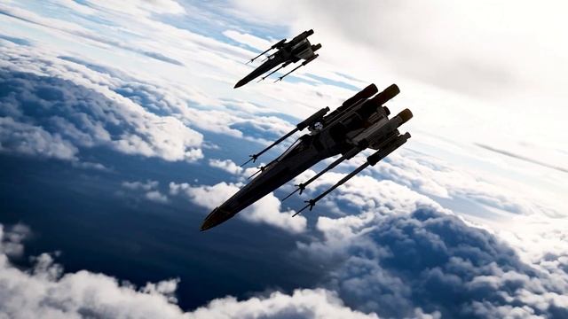 A pair of T-65B X-Wings intercept an enemy bombing run on a seaside village. смотреть онлайн