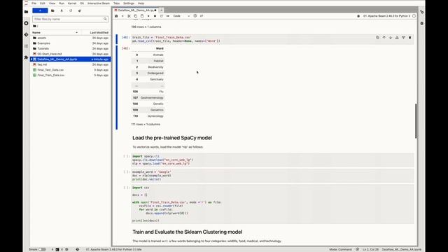Word clustering in a Dataflow ML Pipeline: Part 1 смотреть онлайн