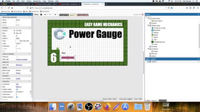 Add a POWER GAUGE to your Game - Construct 3 Tutorial смотреть онлайн