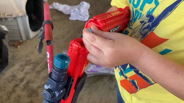 Opening New Zuru XSHOT Hawk Eye Nerf Gun! смотреть онлайн
