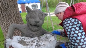 Лавочки на даче из арт бетона работа  Коли Меленчук