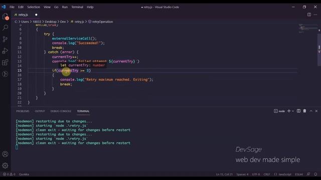 Javascript Design Patterns #9 - Retry Pattern смотреть онлайн