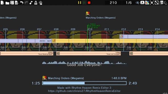 Rhythm Heaven Custom Remix - Blue Regrets, Blue Tears смотреть онлайн