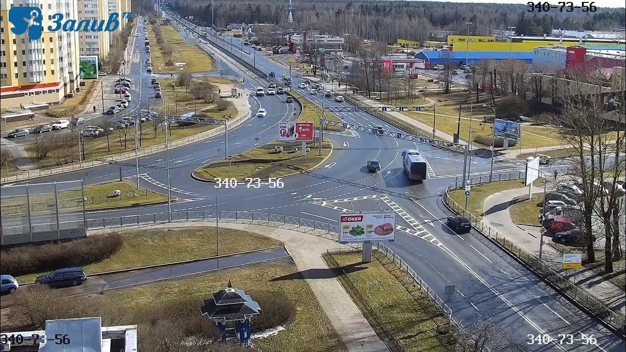 Веб-камера г. Сестрорецк Приморское шоссе и ул. Токарева