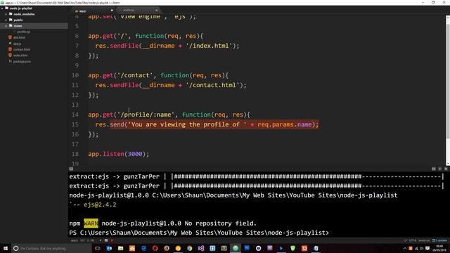 Node JS Tutorial for Beginners #25 - Template Engines смотреть онлайн