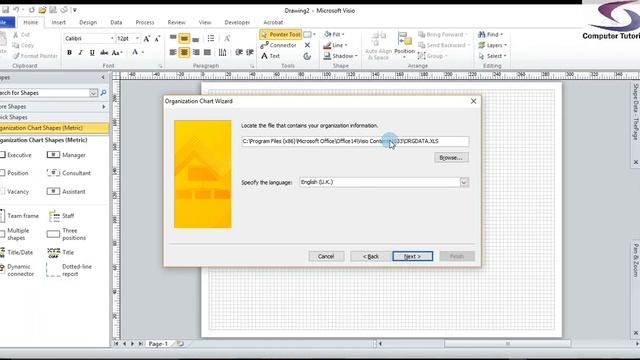 Create Organization Chart in Visio 2010 from Excel Spreadhsheet смотреть онлайн