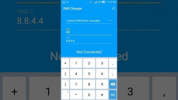 Freenom world DNS (Android)