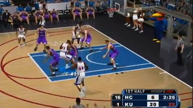 College Hoops 2K7 Xbox Gameplay - Kansas Action смотреть онлайн
