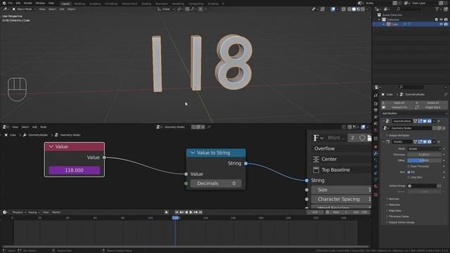 Countdown Timer with Geometry Nodes in Blender 3.0! смотреть онлайн