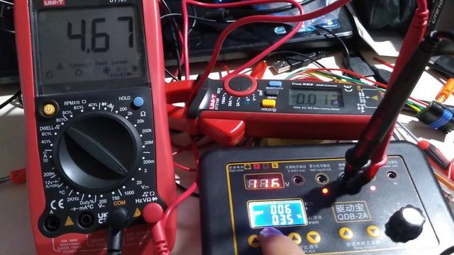 QDB-2A Out Low Hz Pwm + UNI-T 210E + 107