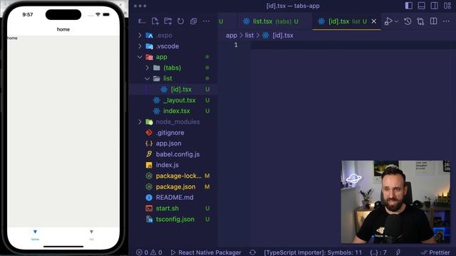 React Native Tab Bar Routing with Expo Router смотреть онлайн