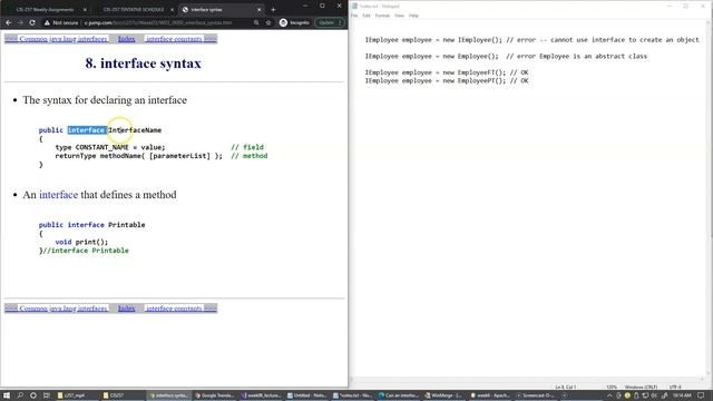 6.4 Java interface summary смотреть онлайн