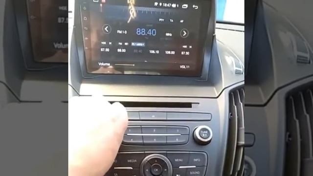 Магнитола Unison для Ford Kuga 2 Android смотреть онлайн