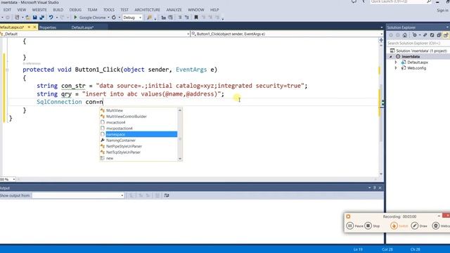Insertdata into Database through asp.net смотреть онлайн