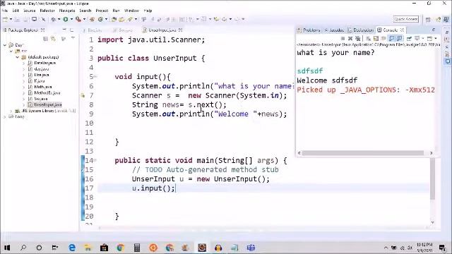 Java User Input | Scanner | Java Tutorial for Beginners смотреть онлайн